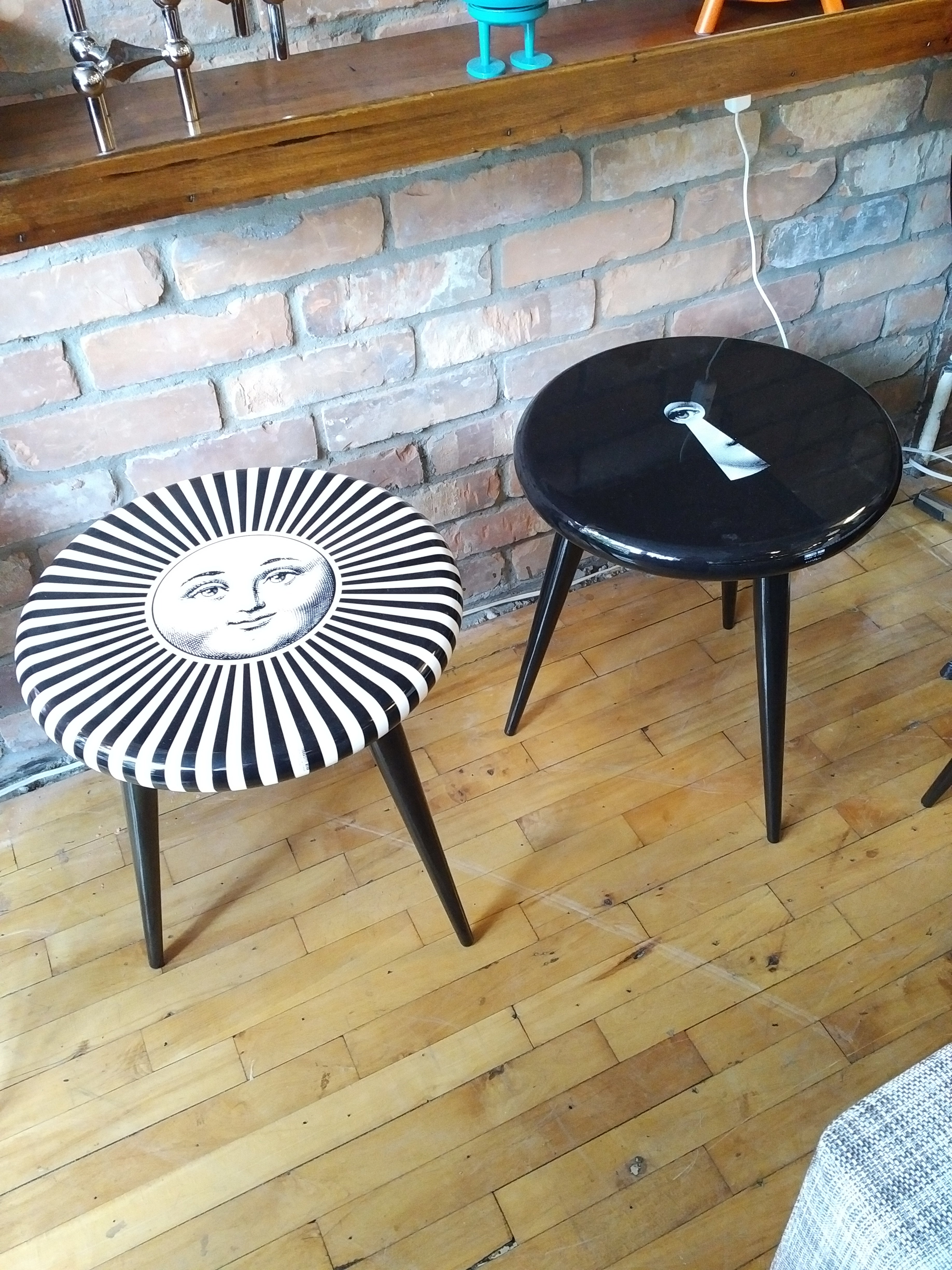 Fornasetti stool /side table Sole raggiante