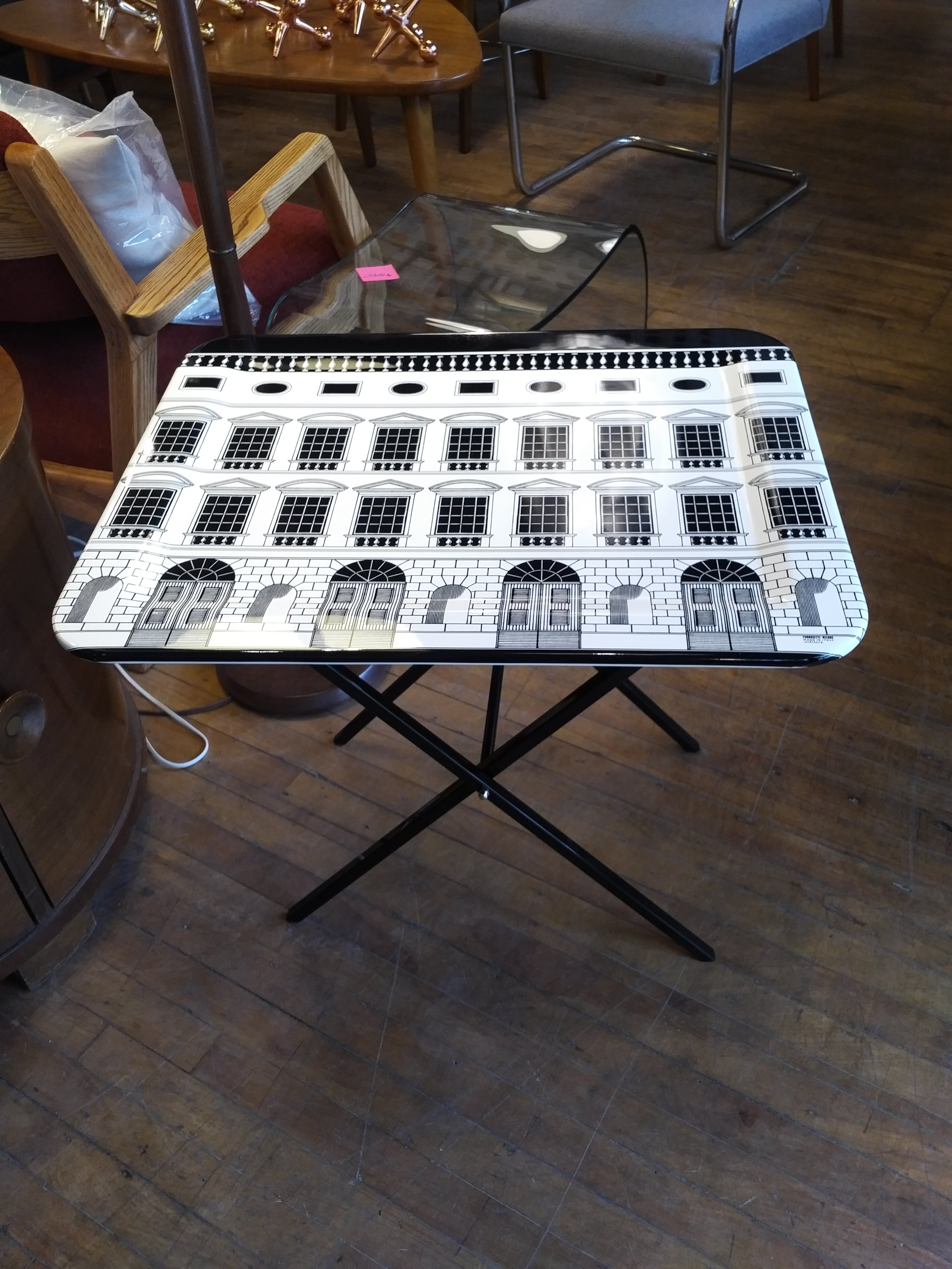Fornasetti tray stand for wood rectangular 48cmx60cm
