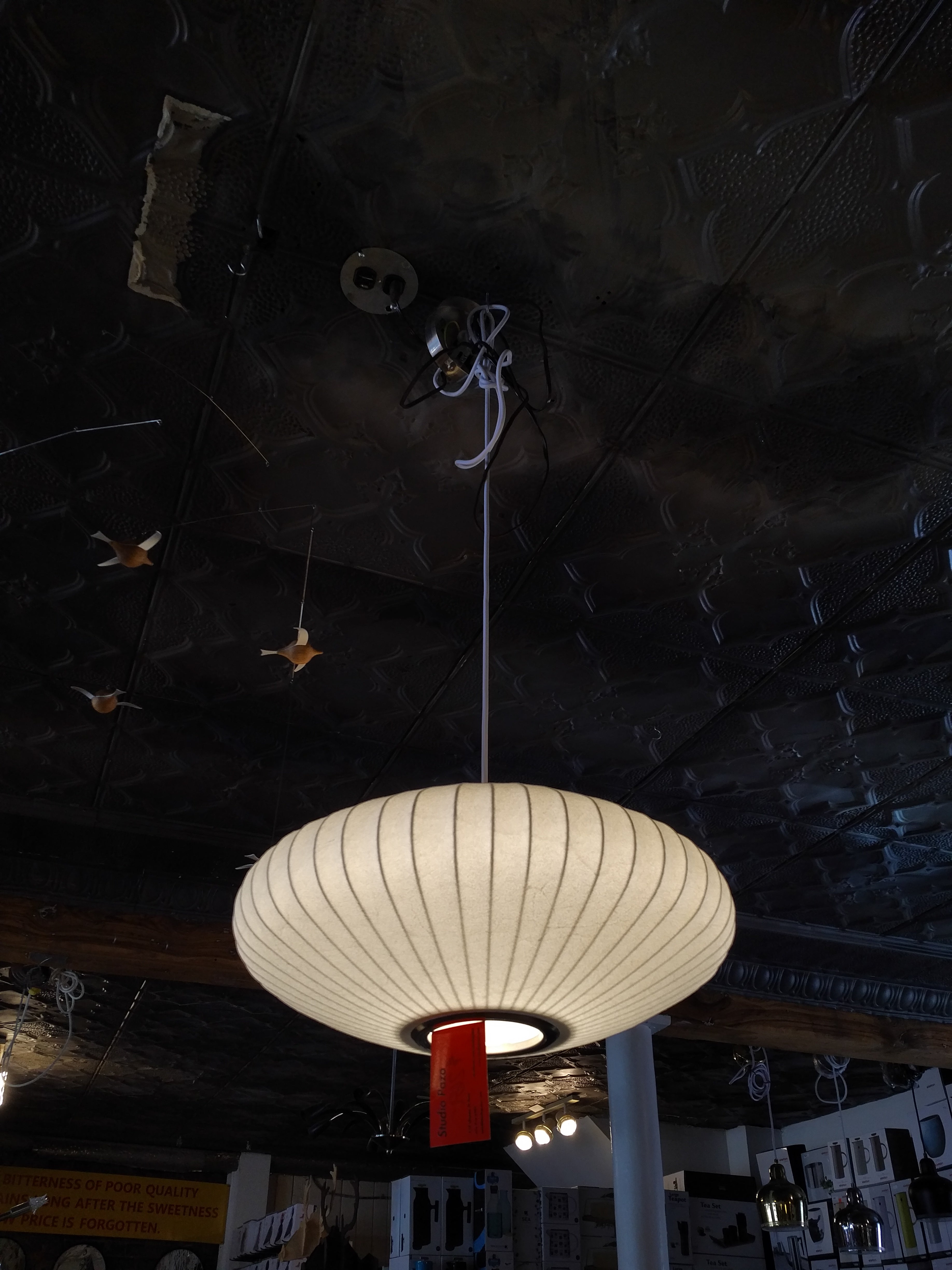 Cocoon bubble lamp 18" saucer