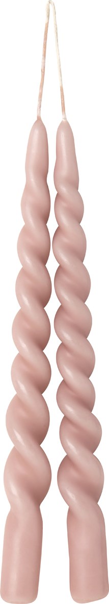Twist candles (pair 24cm / 9.5")