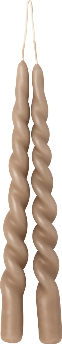 Twist candles (pair 24cm / 9.5")