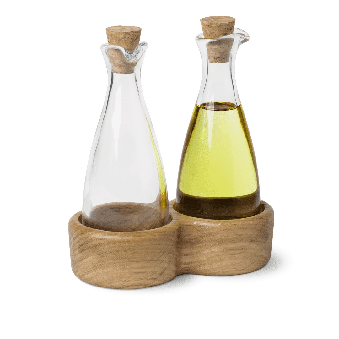 Kay Bojesen Menageri Oil and vinegar bottles oak*