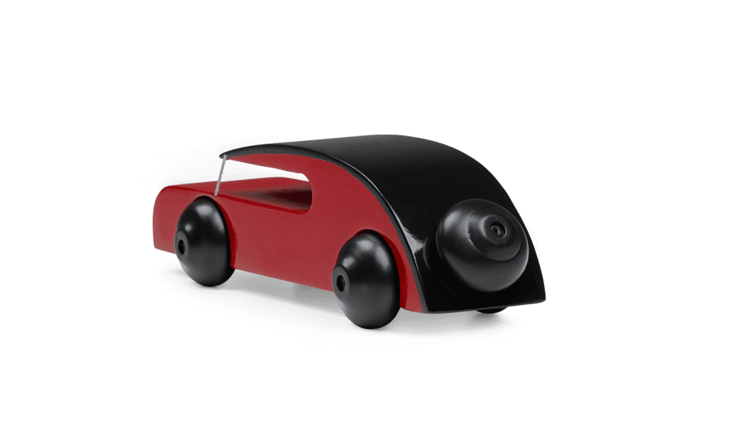 Kay Bojesen wooden Figure Sedan small black/red 9