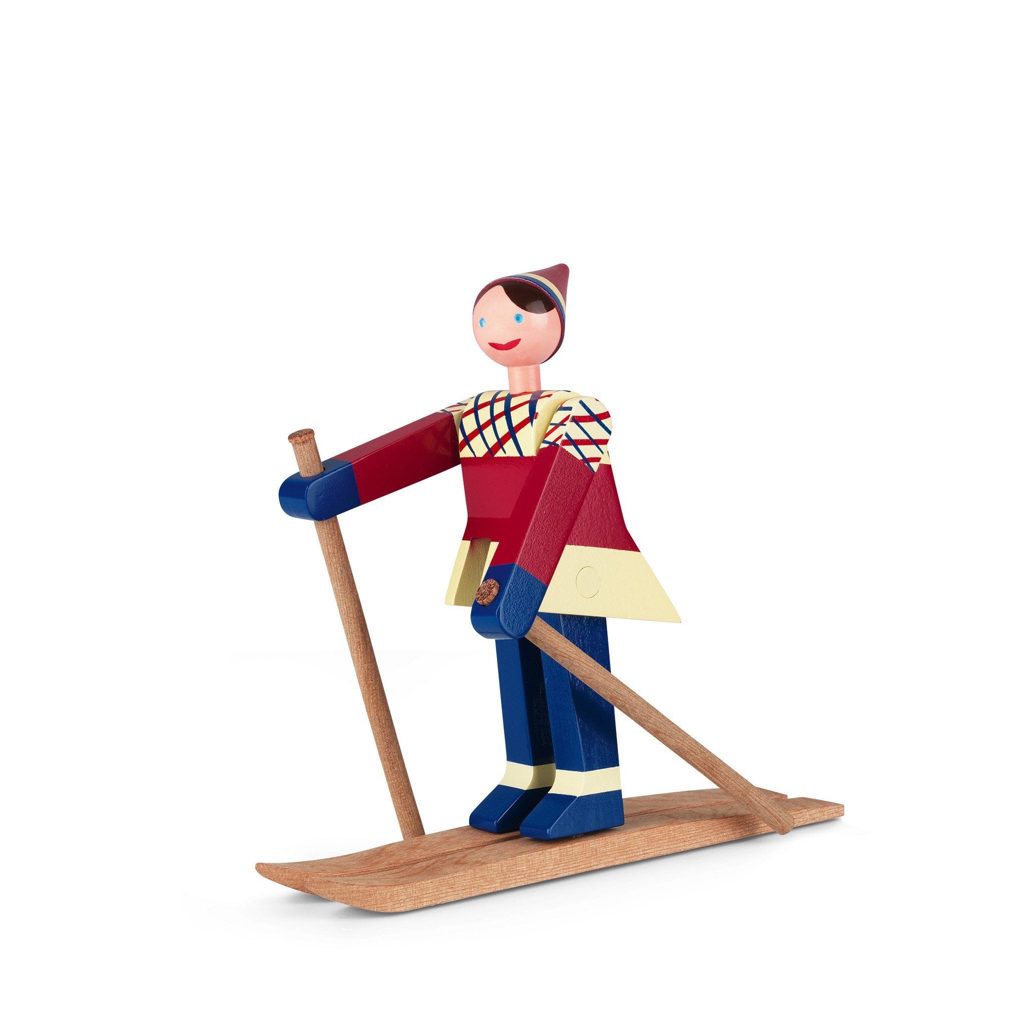 Kay Bojesen wooden Figure The Skier Datti Girl