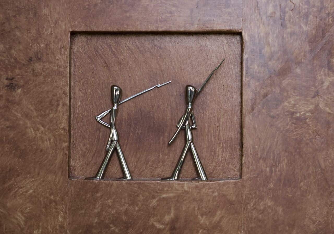 Kay Bojesen Figure Guard in Polished Steel