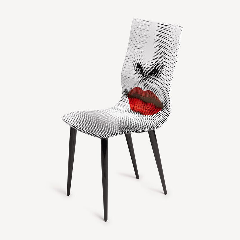 Fornasetti chair red bocca