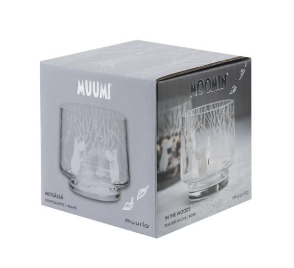 Moomin Tea light holder/bowl 8cm, In the Woods