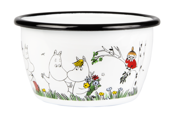 Moomin Enamel bowl 3dl COLORS HAPPY FAMILY