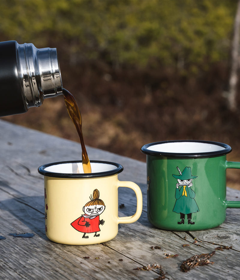 MOOMIN ENAMEL MUG 2,5DL l Little My Retro, yellow