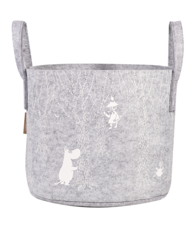 Moomin storage basket 30L, Moomin in the woods