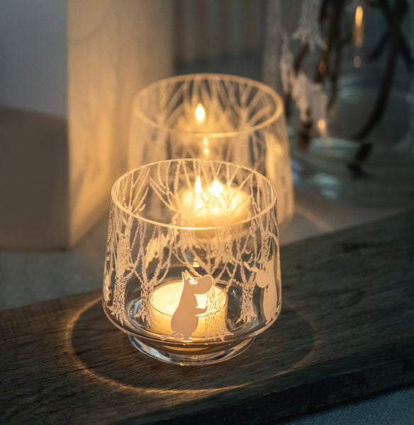 Moomin Tea light holder/bowl 8cm, In the Woods