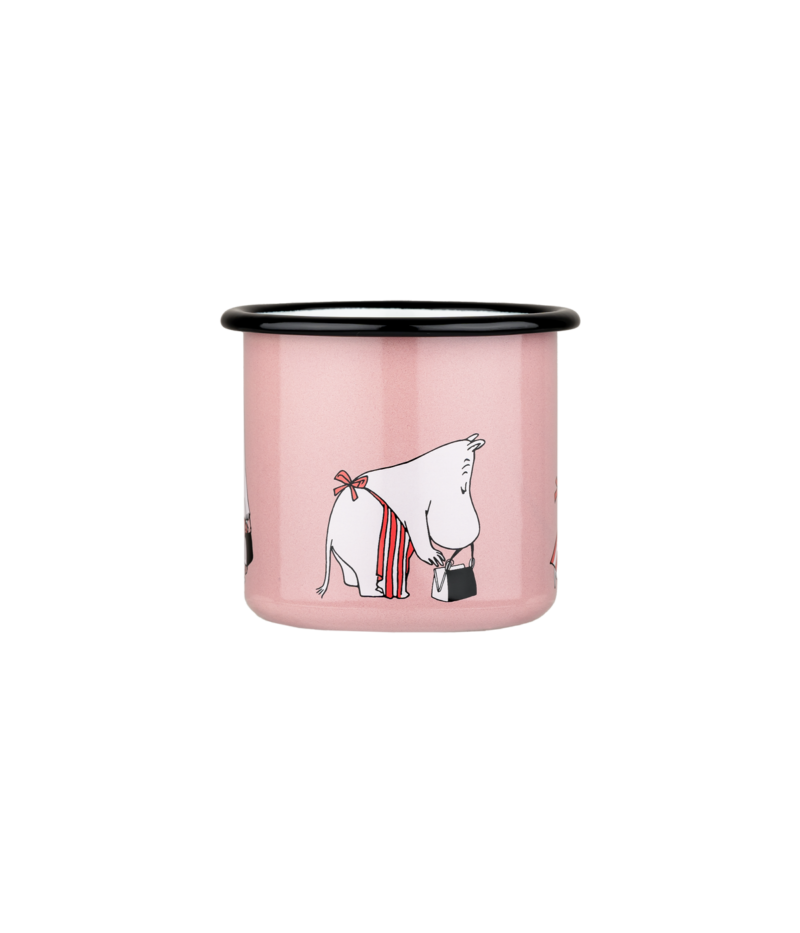 Enamel mug 3,7dl Moominmamma Retro pink