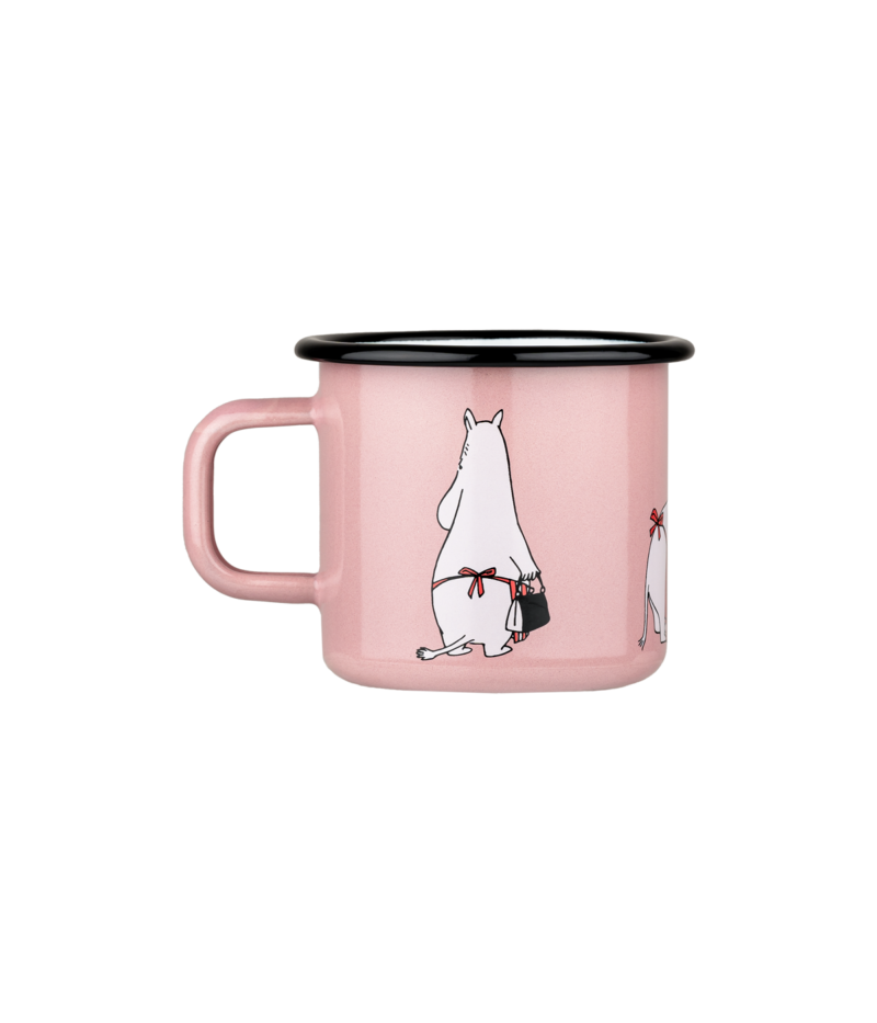 Enamel mug 3,7dl Moominmamma Retro pink