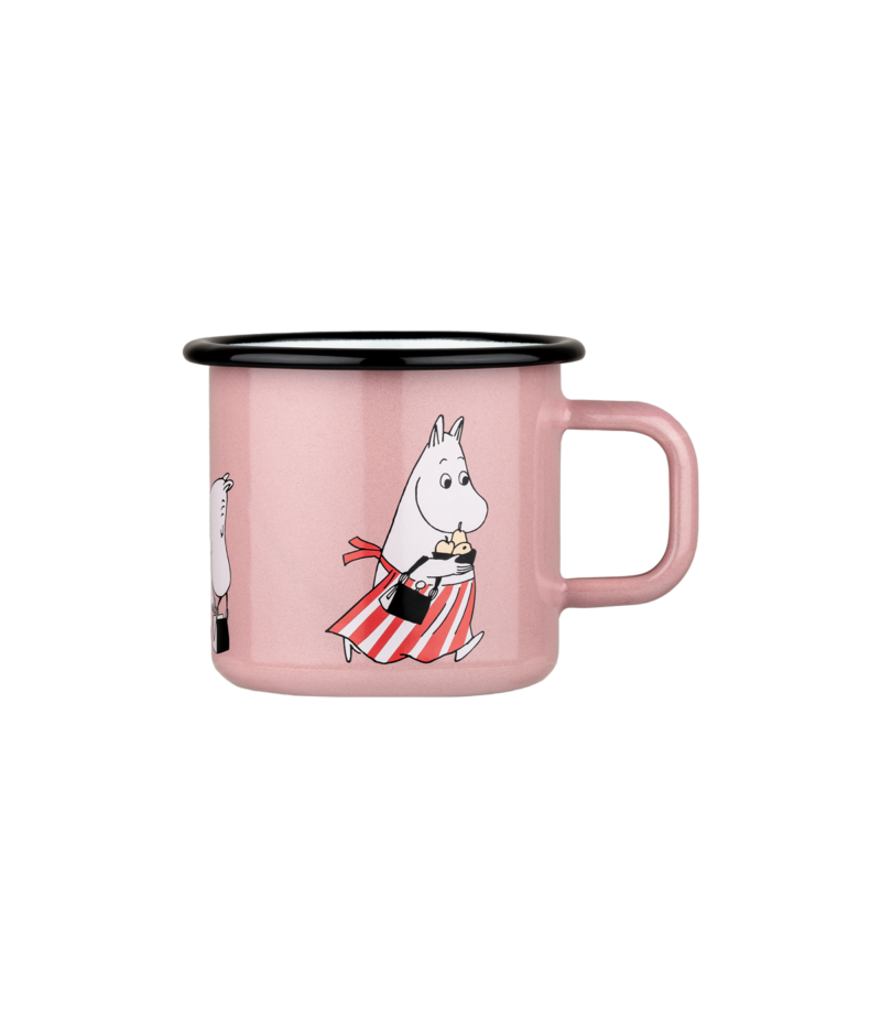 Enamel mug 3,7dl Moominmamma Retro pink