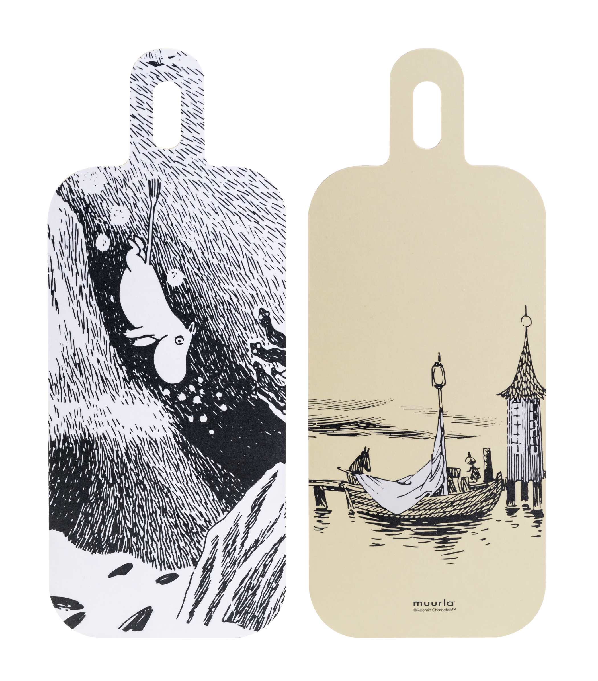 Moomin Cutting & Serving Board Adventures on the Water 13x33cm