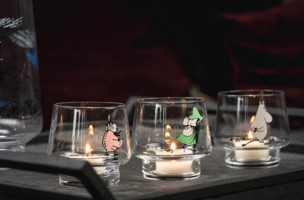 MOOMIN TEA LIGHT HOLDER THE STRONG-WILLED 8CM