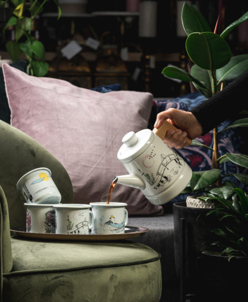MOOMIN ENAMEL COFFEE POT MISSING YOU 1,6L