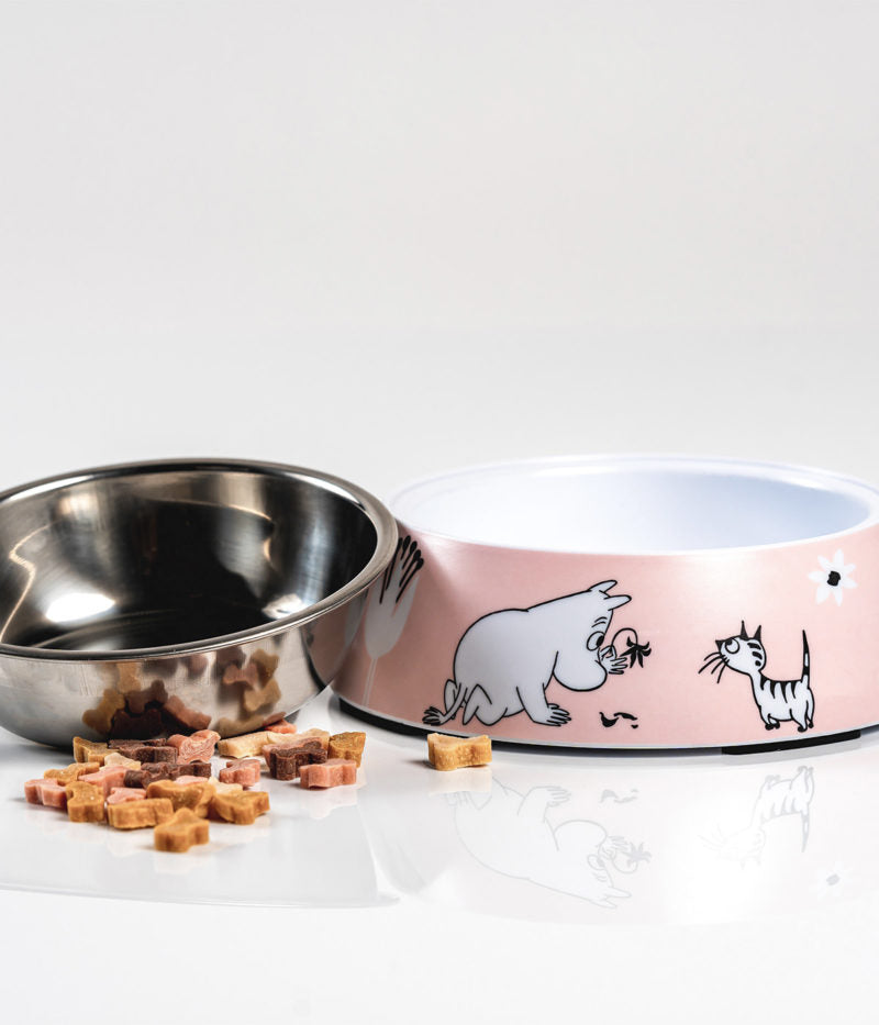 Moomin Pets food bowl S, pink