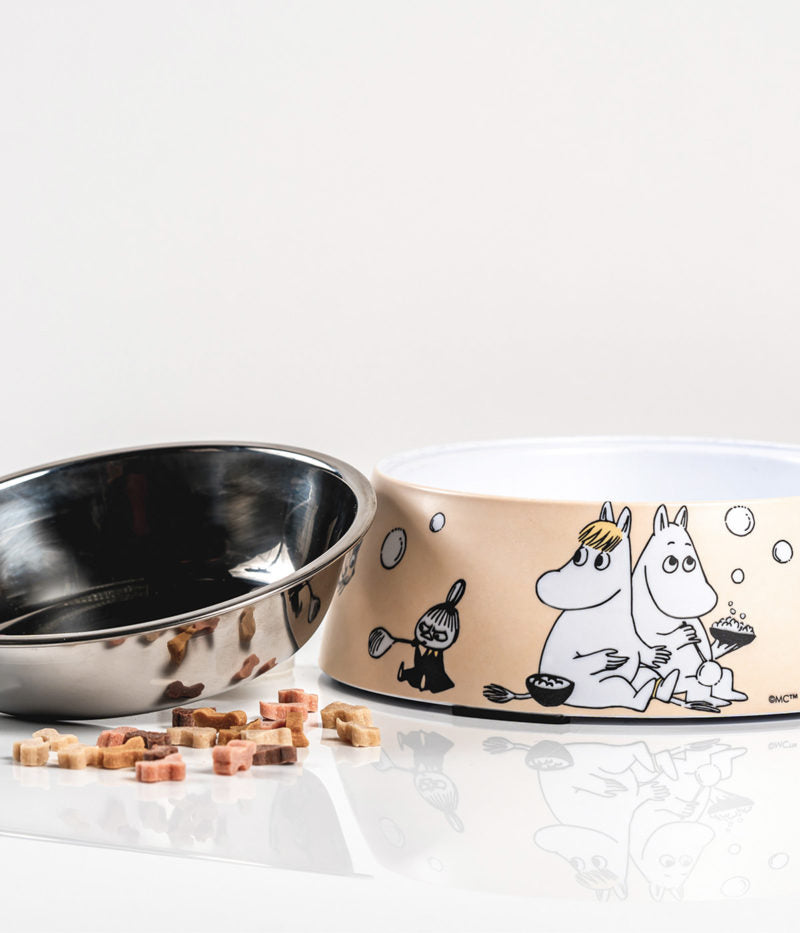 Moomin Pets food bowl M, beige