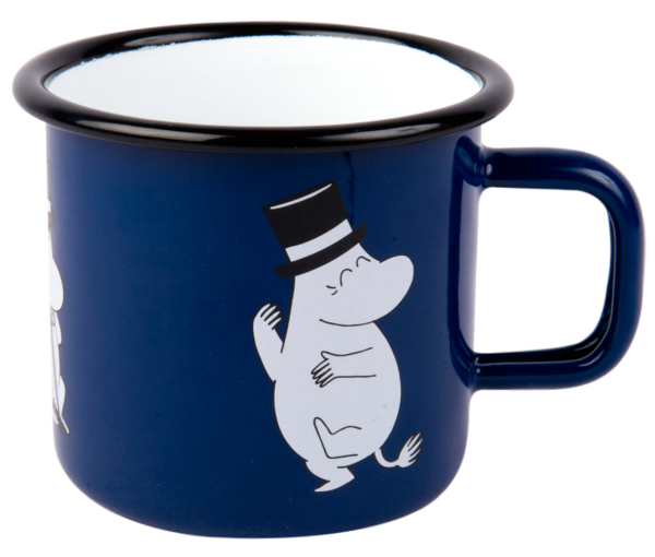 MOOMIN ENAMEL MUG 3,7DL RETRO MOOMINPAPPA