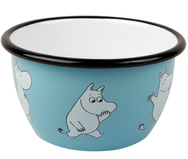 MOOMIN ENAMEL BOWL 6DL RETRO MOOMIN