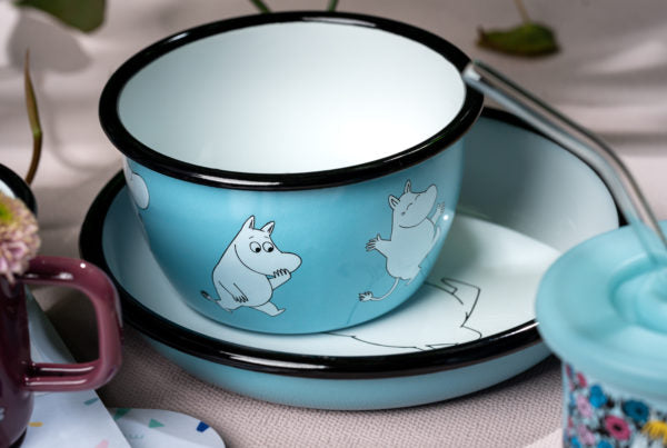 MOOMIN ENAMEL BOWL 6DL RETRO MOOMIN