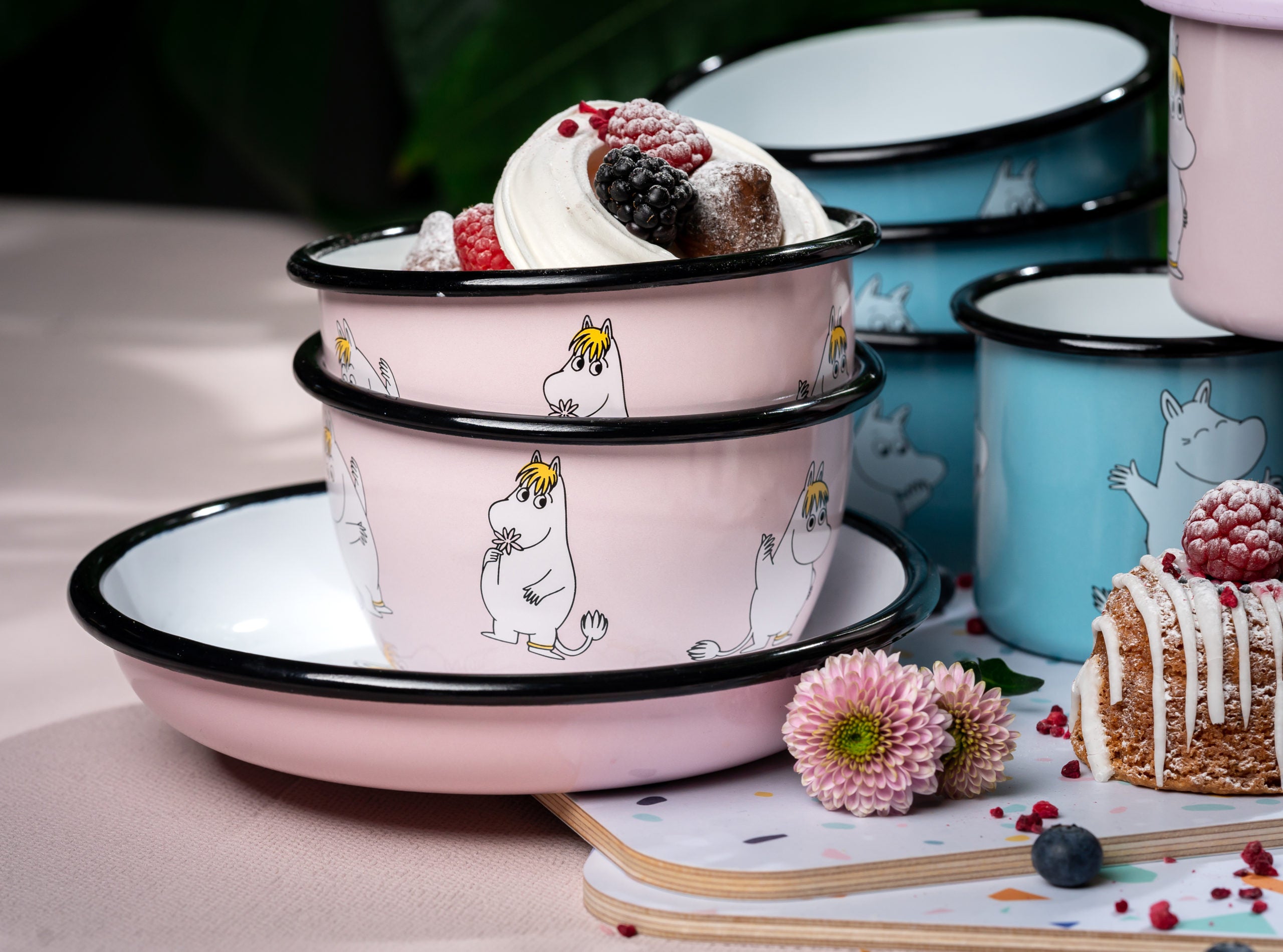MOOMIN ENAMEL BOWL 6DL RETRO SNORKMAIDEN