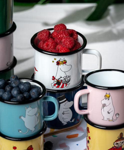 MOOMIN ENAMEL MUG 3,7DL RETRO MOOMINMAMMA
