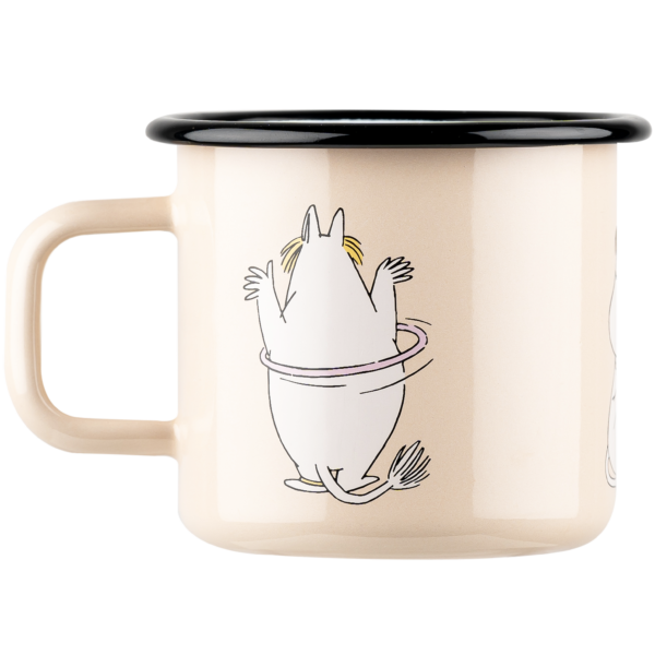 MOOMIN ENAMEL MUG 3,7DL SNORKMAIDEN, BEIGE