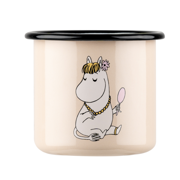 MOOMIN ENAMEL MUG 3,7DL SNORKMAIDEN, BEIGE