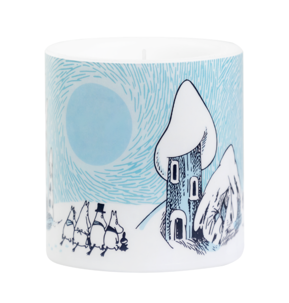 MOOMIN CANDLE 8CM SNOWY VALLEY