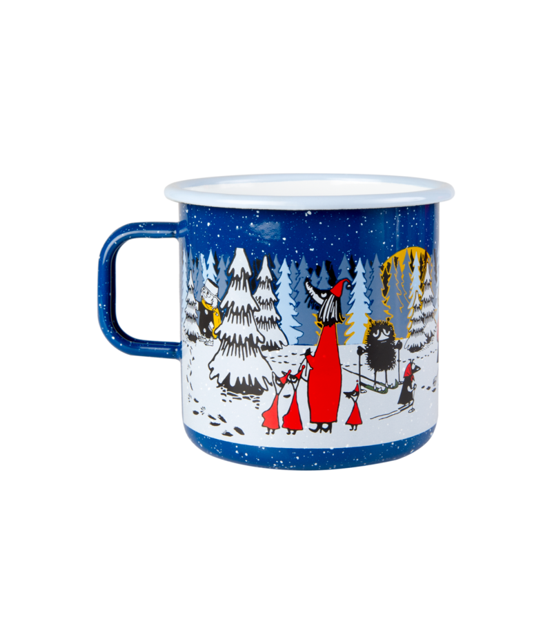 Enamel mug 8dl Winter Time