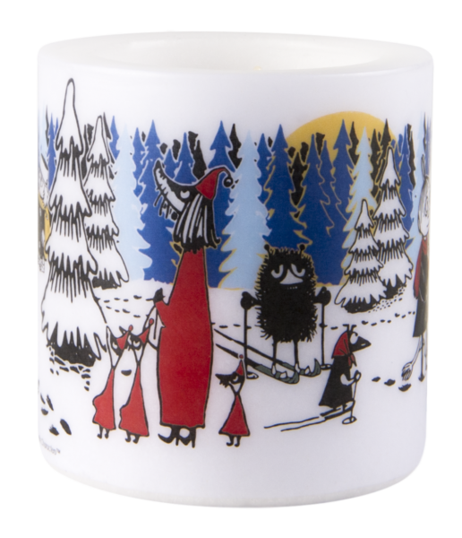 MOOMIN CANDLE 8CM WINTER FOREST