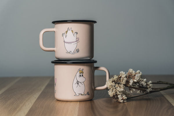 MOOMIN ENAMEL MUG 3,7DL SNORKMAIDEN, BEIGE