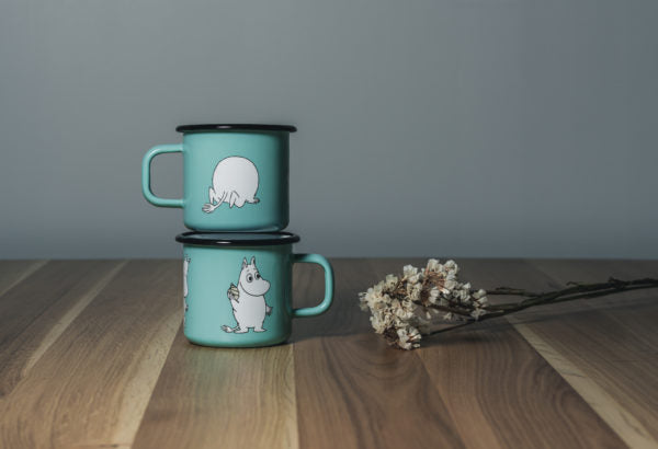 ENAMEL MUG 3,7DL Moomin Retro, Mint