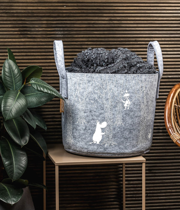 Moomin storage basket 30L, Moomin in the woods