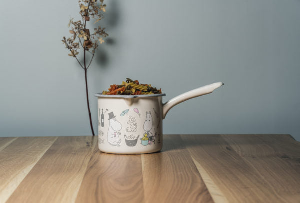 MOOMIN ENAMEL SAUCEPAN POT 1,3L