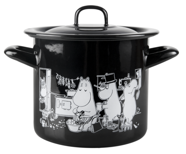 MOOMIN ENAMEL POT IN THE KITCHEN 1,5L