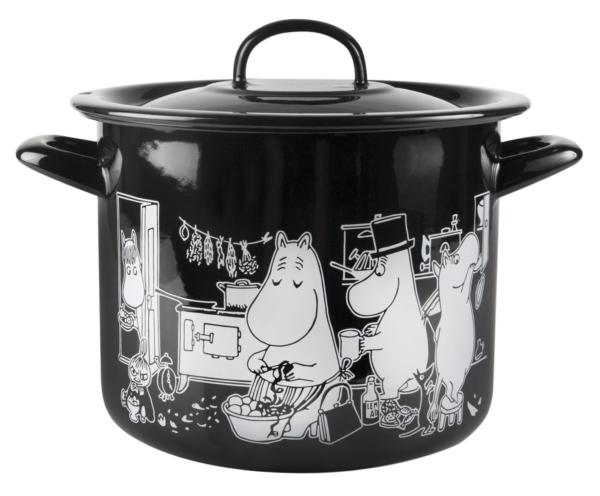 MOOMIN ENAMEL POT IN THE KITCHEN 3,5L