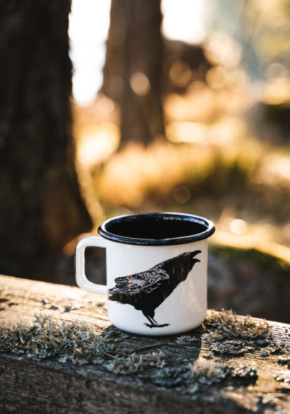 Nordic enamel mug 3,7dl Raven 1330-037-08