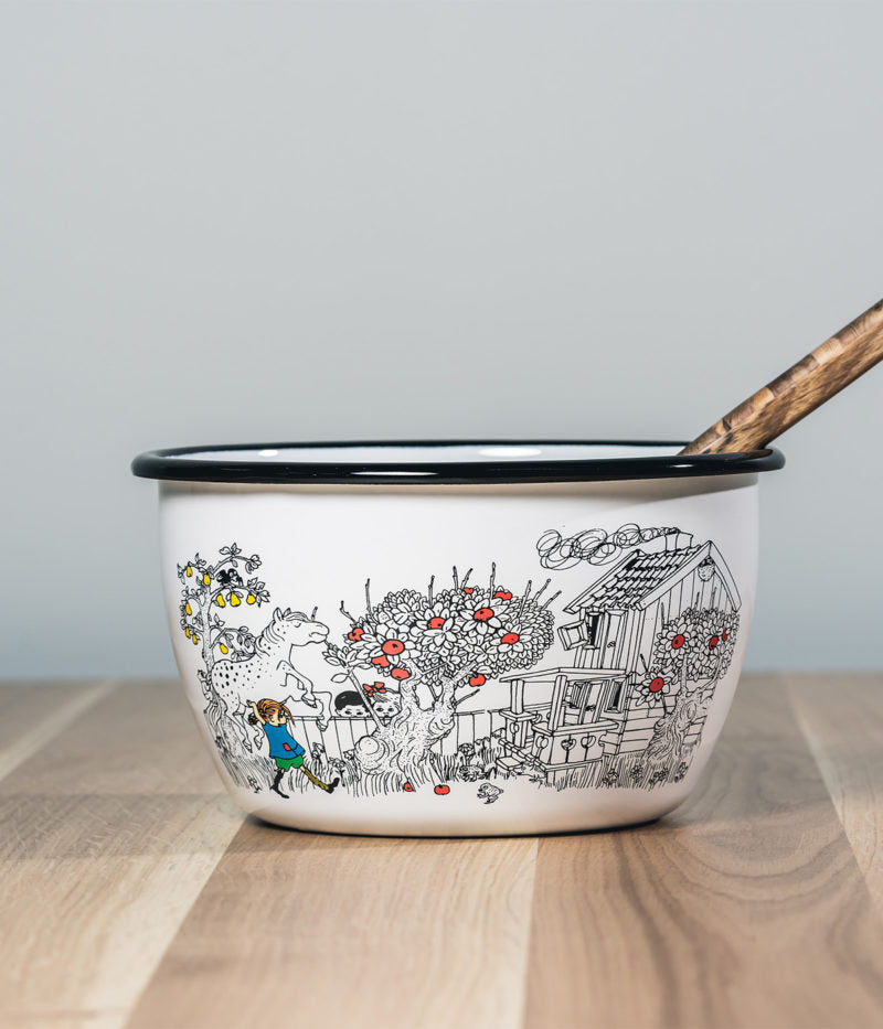 Enamel bowl 2l, PIPPI The way home