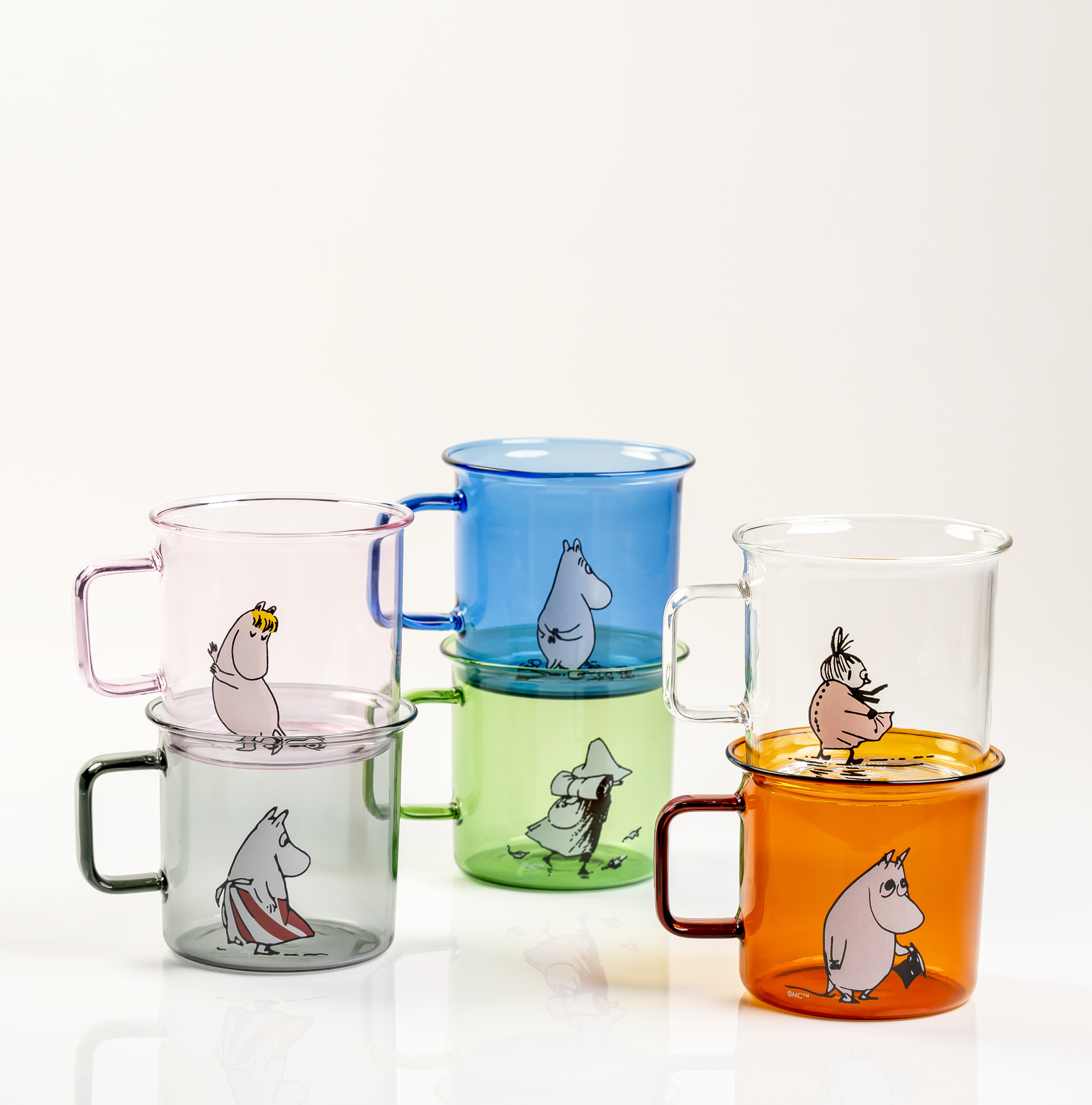 Moomin glass mug Moominmamma 3,5 dl