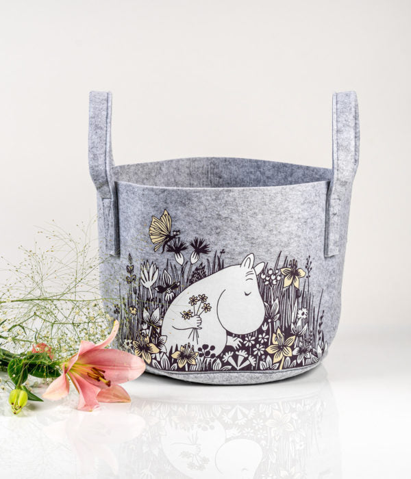 Moomin storage basket 17L, Flower Field