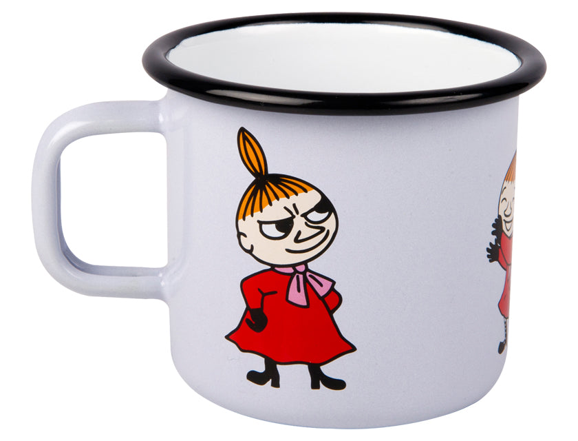 Muurla Moomin Enamel mug 2.5dl grey Little My