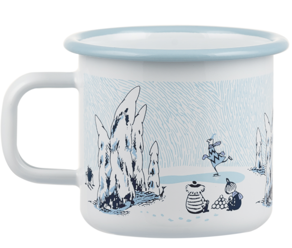 MOOMIN ENAMEL MUG 3,7DL SNOWY VALLEY