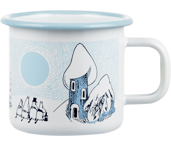 MOOMIN ENAMEL MUG 3,7DL SNOWY VALLEY