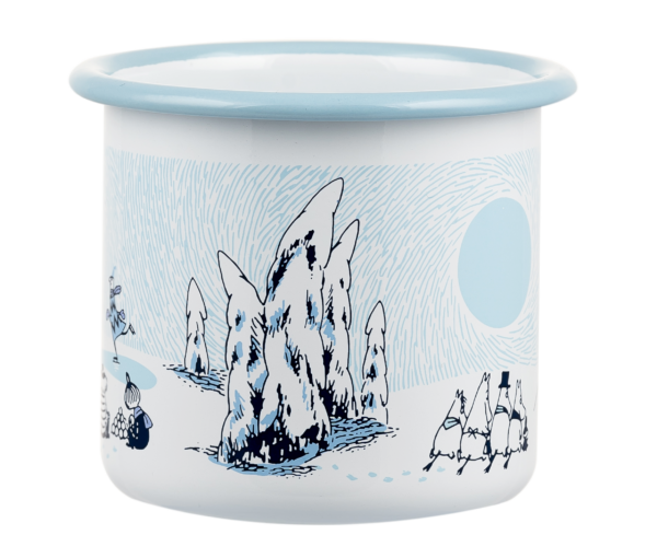 MOOMIN ENAMEL MUG 3,7DL SNOWY VALLEY