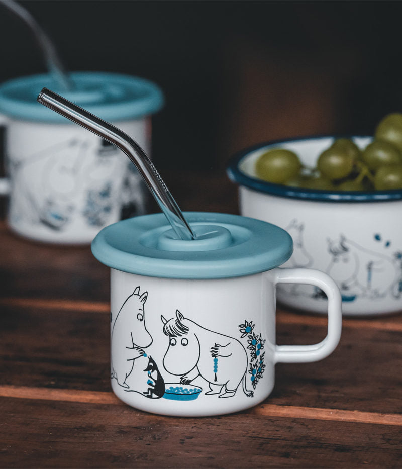 Silicon lid 9,7cm, (3,7DL MUGS) light blue