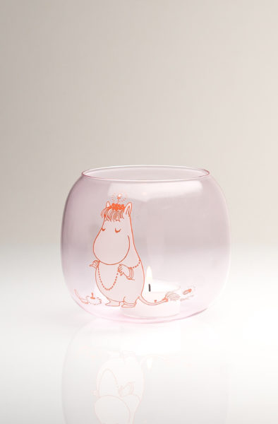 MOOMIN TEA LIGHT HOLDER SNORKMAIDEN, PINK