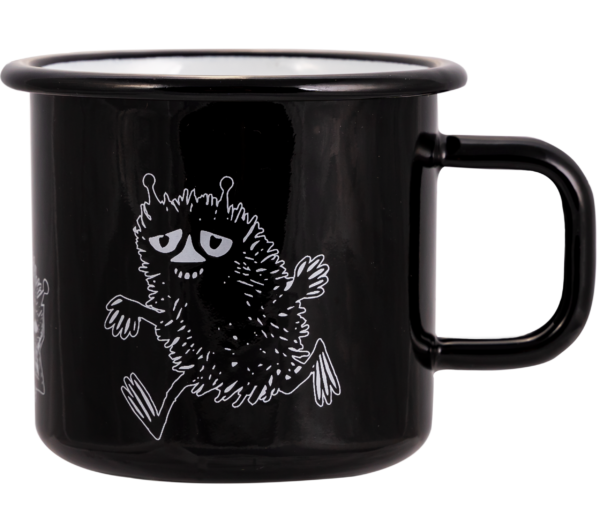 ENAMEL MUG 3,7DL Stinky, black